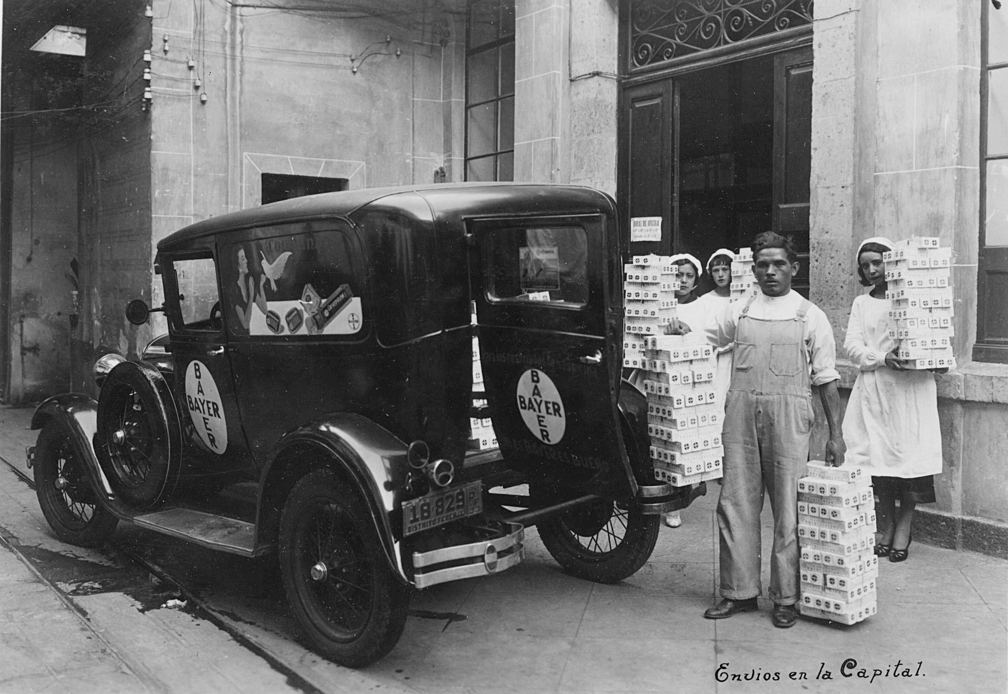 Envíos de Bayer en la Ciudad de México (1933)